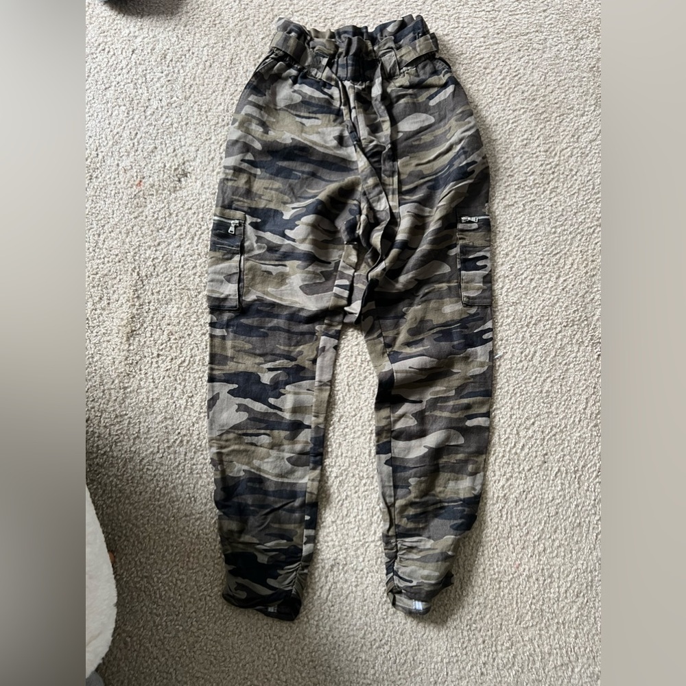 Paper bag waist army pants